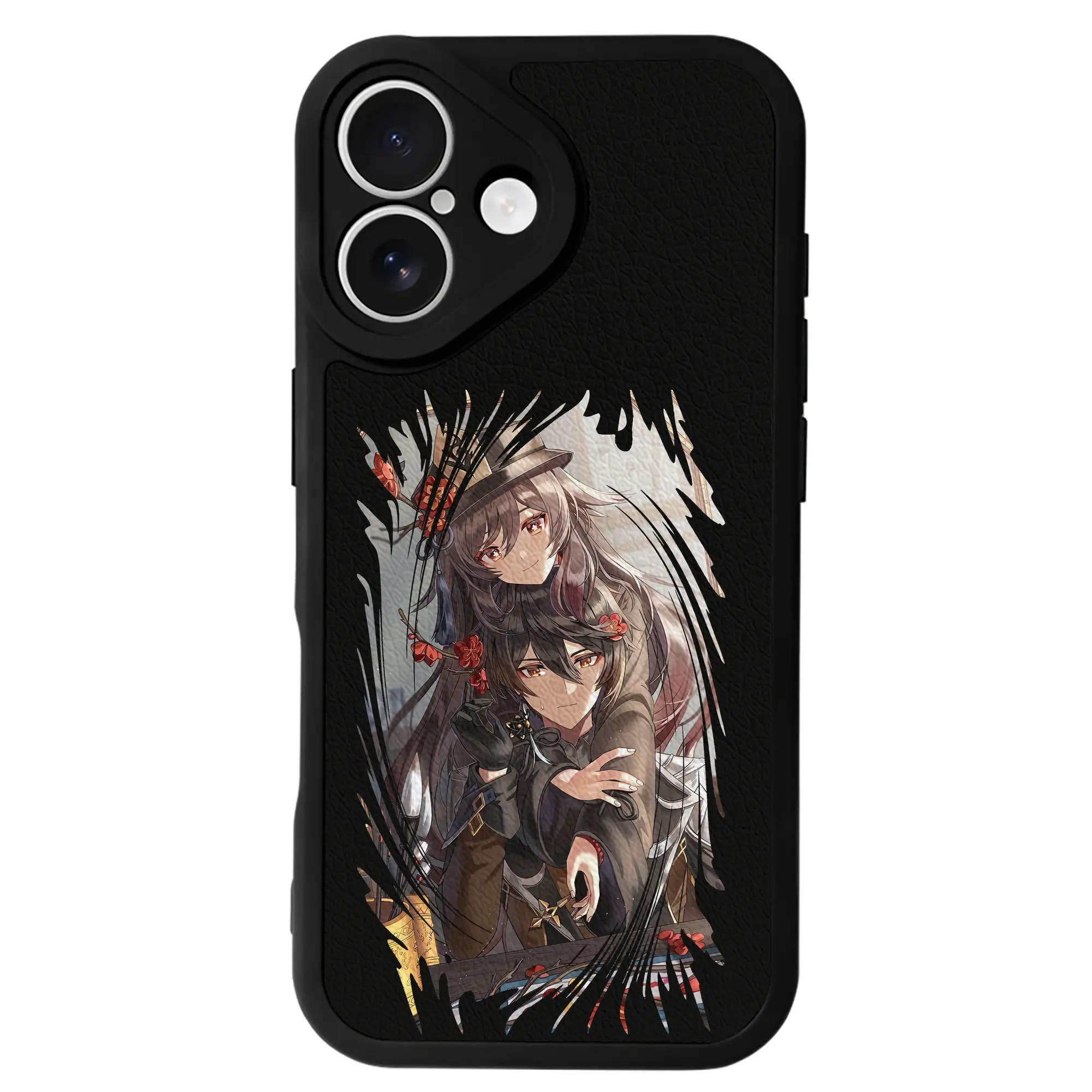 原 神 グッズ フータオ - IPhone 16シリーズ対応 ・ シリコンスマホケース ・ レザー調 ・ 高精度フィット ・ 耐衝撃 ・ ワイヤレス充電対応 ・ 精密カット